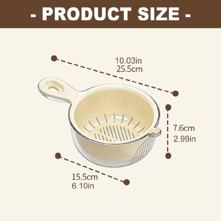 Plastic Drainage Basket Multipurpose Kitchen Tool Set With Detachable Layers For Washing And Draining Food