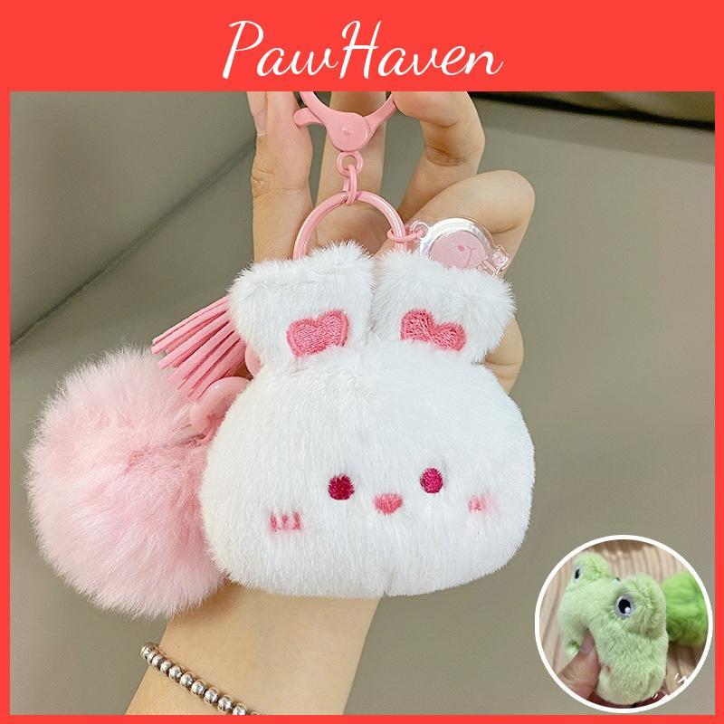 Pig Little Rabbit Big Head Animal Cartoon Plush Keychain Pendant Gift Creative