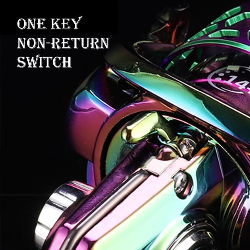 New color electroplated spinning fishing reel, smooth, strong, lightweight, full metal head bait casting fishing gear accessories