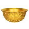 Bowl Offering Basin Water Treasure Feng Shui Fruit Altar Golden Brass Meditation Cup Holder Wealth Supplies Good Money Lucky