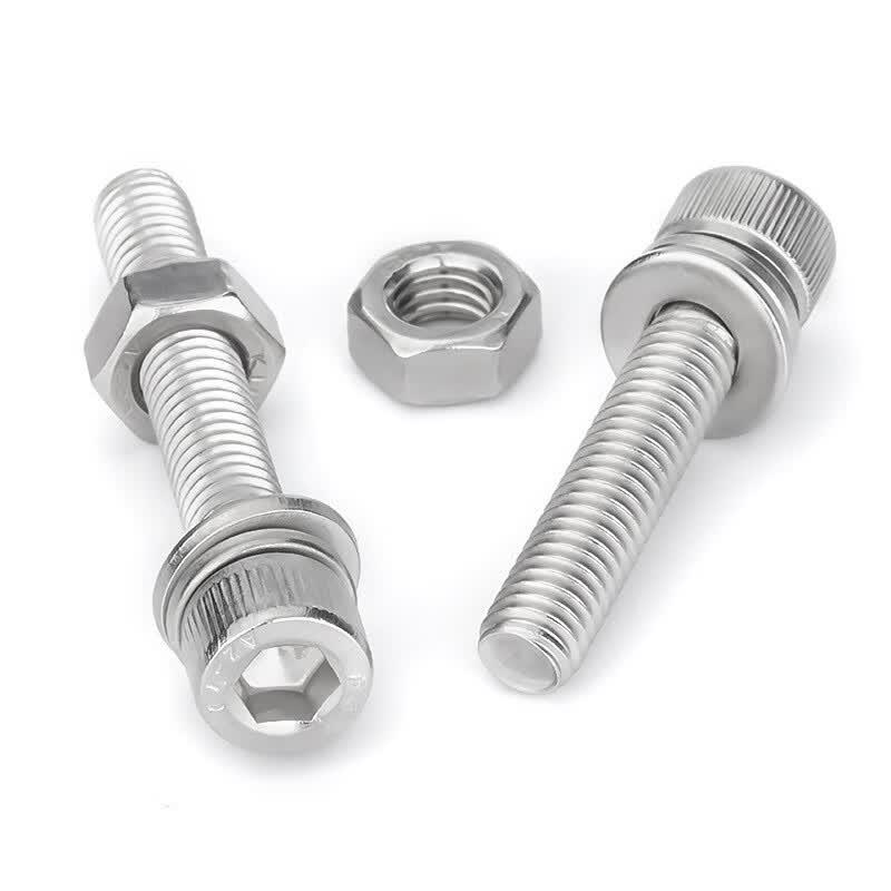 304 Stainless Steel Hex Socket Head Cap Screw and Nut Set