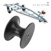 Xuuyuu Boat Trailer Roller 90X64mm Plastic Metal Boat Yacht Trailer Black