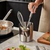 Tapa de Olla de Acero Inoxidable y Soporte para Utensilios con Reposaflechas para Encimera de Cocina