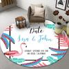 Beautiful Flamingo Print Pattern Round Floor Mat Home Bedroom Living Room Decoration Novelty Floor Mat Doormat
