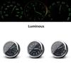 Waterproof Car Dashboard Panel Luminous Clocks + Thermometer + Hygrometer 3 In 1 Kit Motorcycle Bike Boat Mini Watches Ornament