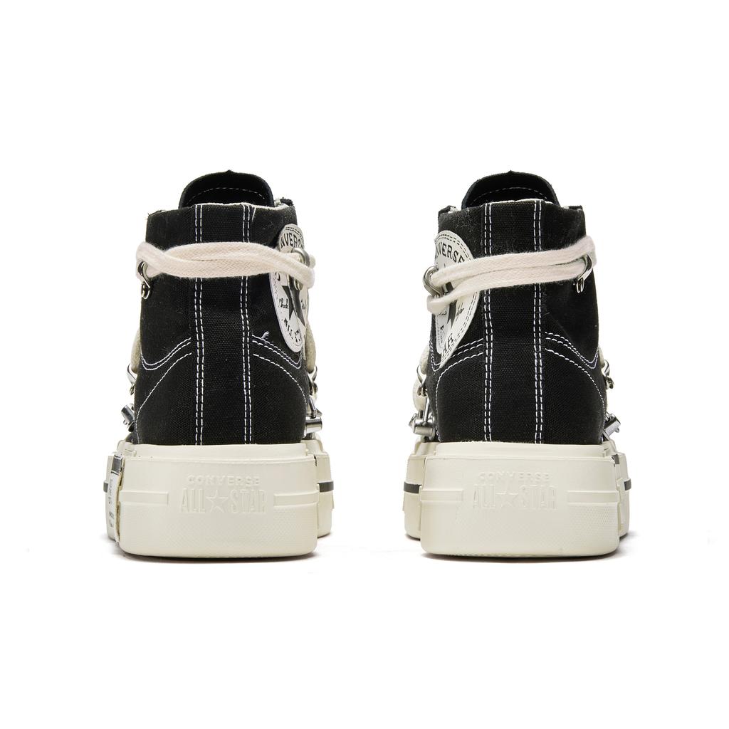 Converse All Star ADCDAVINCI Custom, White Bandage Slip Resistant And Breathable High Top Canvas Shoes Unisex Black A04689C(TeamM-)