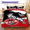 1. FC Köln Pattern Bedding Set Quilt Cover Pillowcase Home Decor Gift (1 * Duvet Cover + 2 * Pillowcase, Without Core)