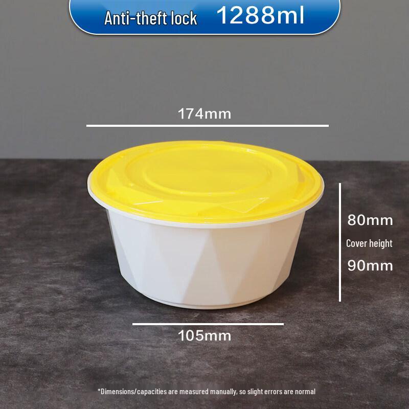 Qiwei Round Disposable Takeaway Food Container with Lid