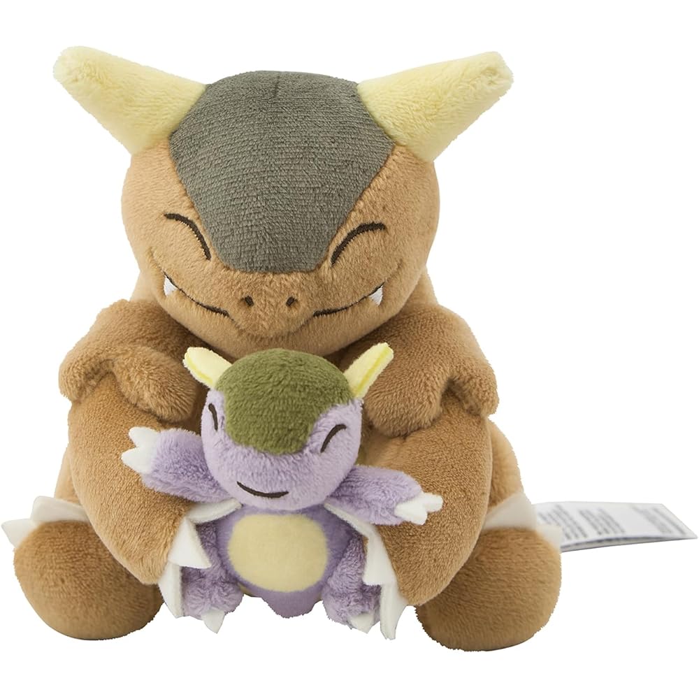 Pokemon Center Original Piyokotto Mitete Plush Toy Kangaskhan Soft Toy 20cm