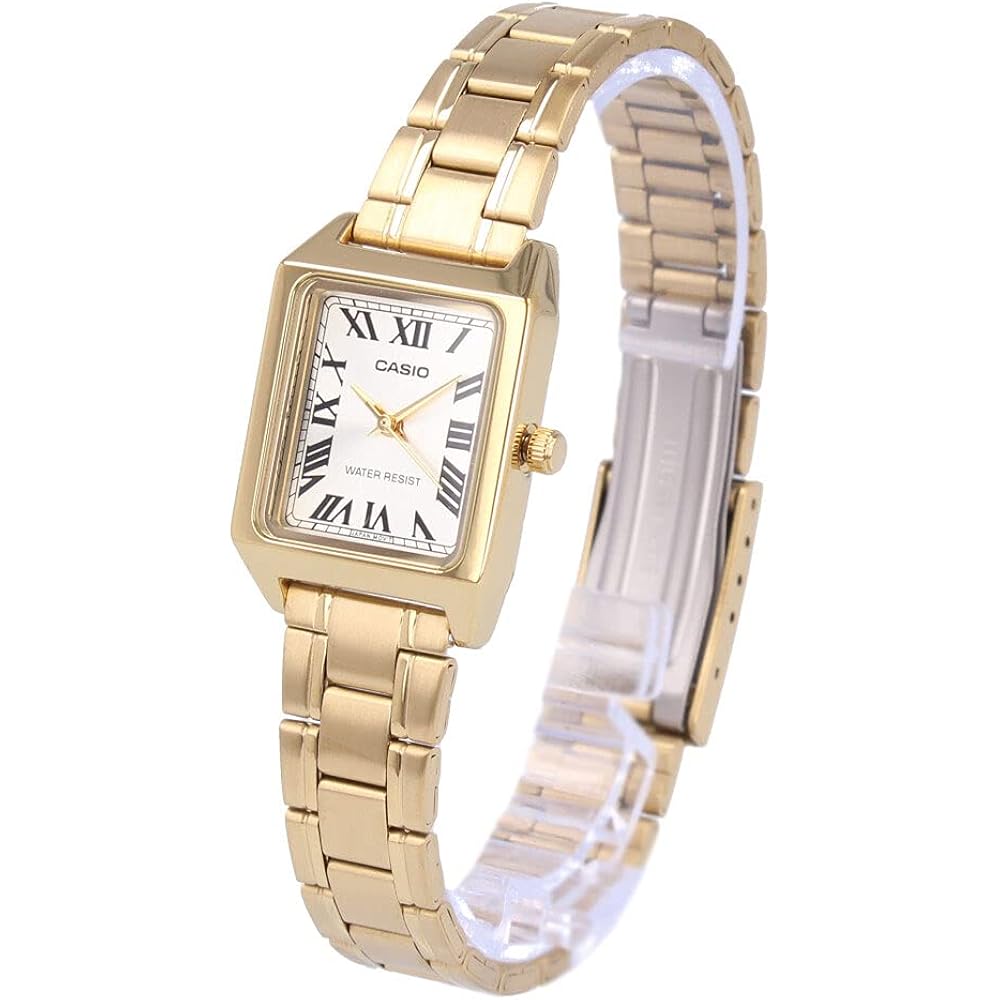 CASIO Casio Casio Standard Watch Watch Women s Analog Square Square Metal Gold LTP-V007G-9B [Para...