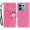 For Xiaomi Redmi Note 13 Pro 5G/Poco X6 5G Case Wallet Flip Phone Leather Cover Owl Flower Imprinted