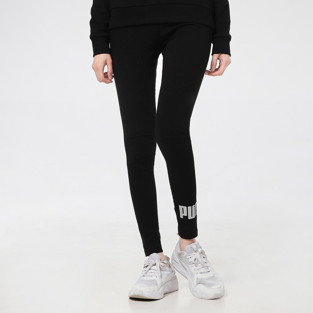 Puma Casual Sports Training Running Yoga Fitness Pants Women Bottoms Black Silver 845592-51