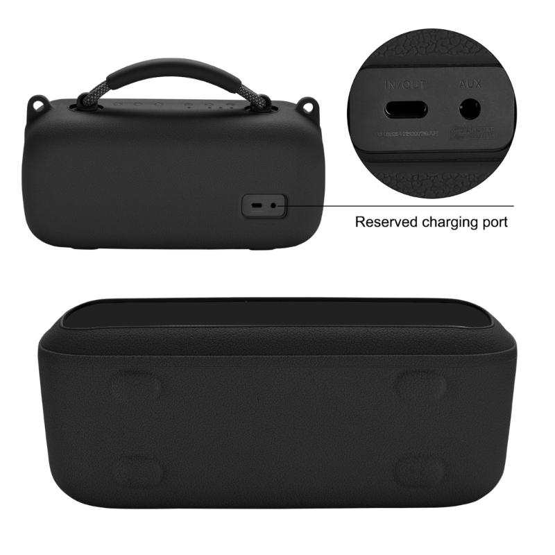 Portable Silicone Cover With Carrying Straps Protective Skin for Speakers, Water Resistant