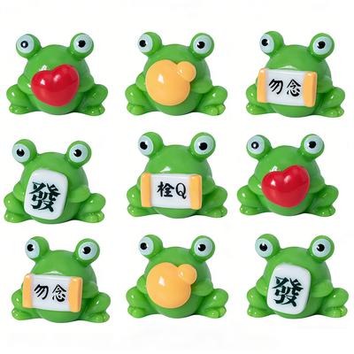 10-50pcs Relieve Emotions Frogs Figurine Resin Crafts DIY Get Rich Frogs Statue Cute Mini Frogs Ornament Birthday Party Gift