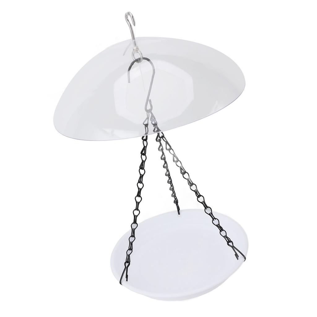 Hanging Bird Bath Professional Squirrel Proof Outdoor Bird Feeder with Rain Cover for Outdoor Garden Patio