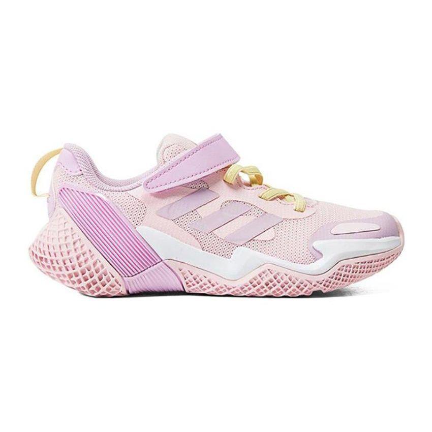 Adidas 4Uture Rnr El K Dual Color Shoelaces Lightweight Non-Slip Durable Low-Top Kids Running Shoes Kids Running Shoes Pink HP3068