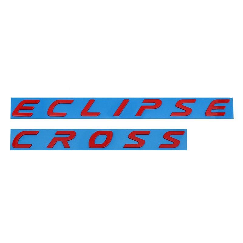 Car Trunk ABS Letters Logo Words Badge Emblem Decals Sticker For Mitsubishi Eclipse Cross Styling Decoration Accessories