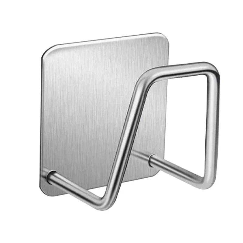 

2pcS Stainless Steel Sink Sponge Rack For Sponge Steel Wire Ball Draining Paste The Inner Wall Of The Sink Kitchen Supplies