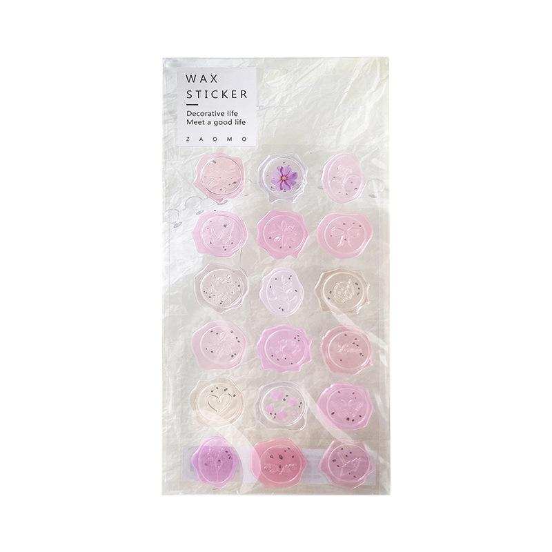 4pcs, Vintage Wax Seal Stamp Stickers, DIY Scrapbooking Journal Planner Decorations Stationery Envelope Sealing Tags