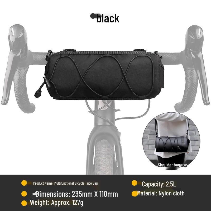 

Waterproof Multi-functional Bicycle Front Beam & Tail Bag with Storage for Road & Mountain Bikes 2.5L