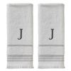 Casual Monogram Hand Towel Set 2-Pack Personalized Cotton Terry Embroidered Gift Wedding Home Decor Absorbent Soft Towel