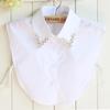 Women's Square Neck Rhinestone Beaded Cotton False Collar Sweater Decoration