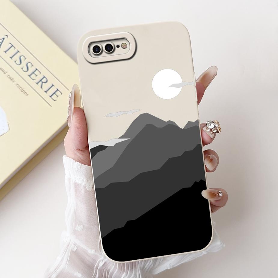 For Apple iPhone 7 Plus Case iPhone8 Plus Luxury Candy Painted Cover Shockproof Phone Case For iPhone 8 iPhone7 Plus Soft Fundas