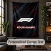 Personalisierte Wandtapisserie, F1 Benutzerdefinierter Text, Weiches Stoff-Wandbild Für Innenraumdekoration