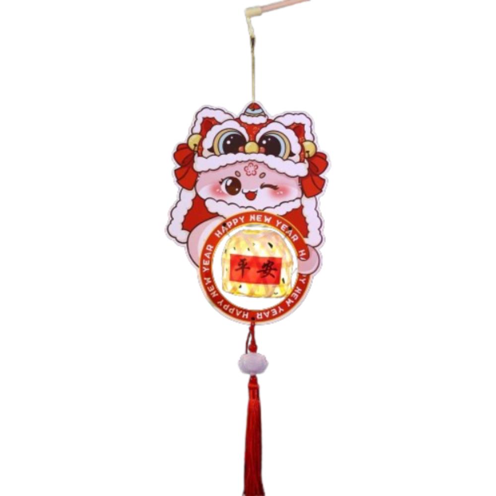 Chinese Style New Year Portable Lantern Traditional Spring Festival Supplies  Good Luck Decoration