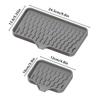 Silicone Draining Mat for Kitchen: Fruit, Vegetable, Bowl, and Dish Drying with Sloped Countertop Design