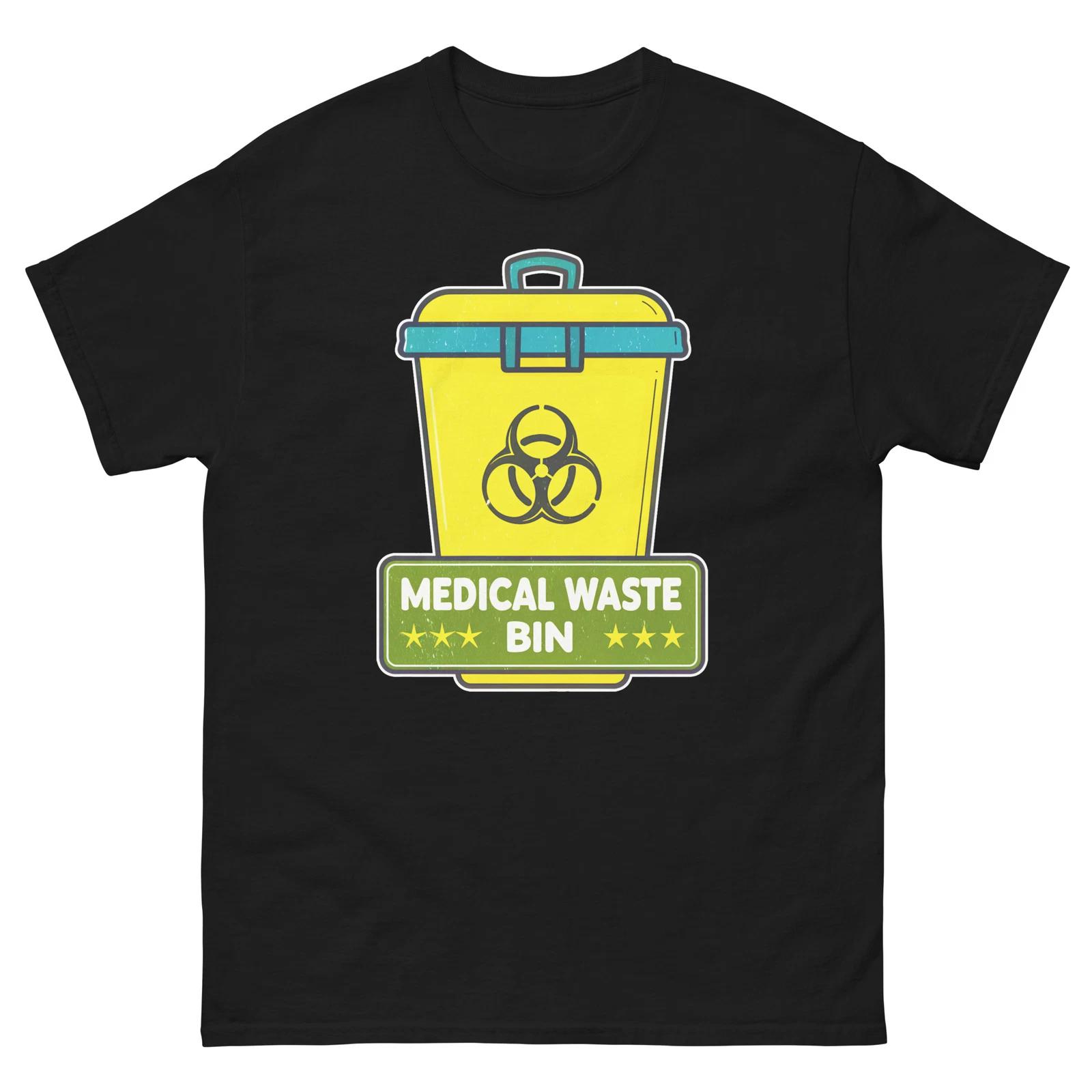 Medical Waste Bin Hospital Health Medical Safety T-Shirt M