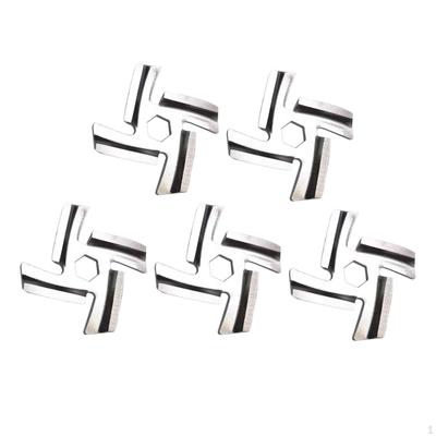 5x Kıyma Makinesi Bıçağı Yedek Parça Eki Altıgen Delik Boyutu 8.3mm/0.33'' Duable Kıyma Makinesi için