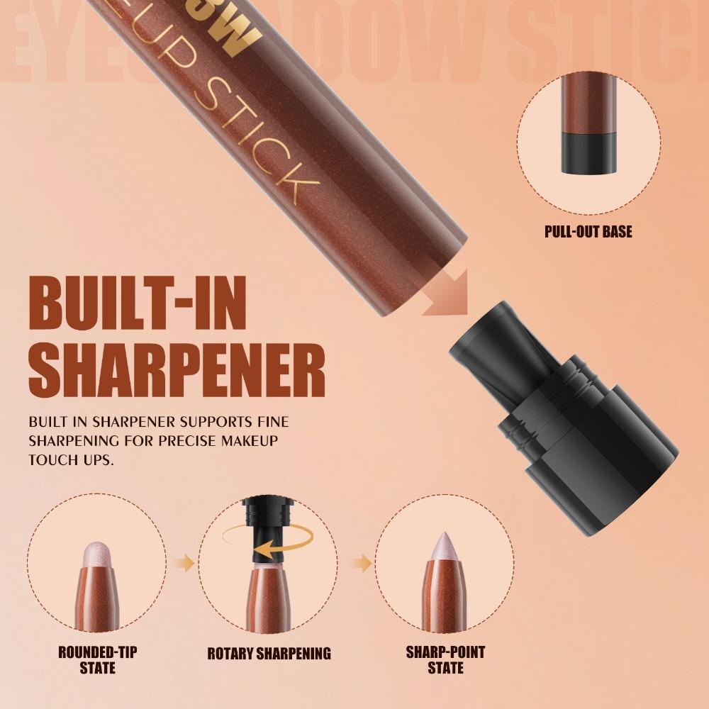 Eyeshadow Stick Creamy Blendable, Multi Shades Matte & Shimmer, One Swipe Eye Look