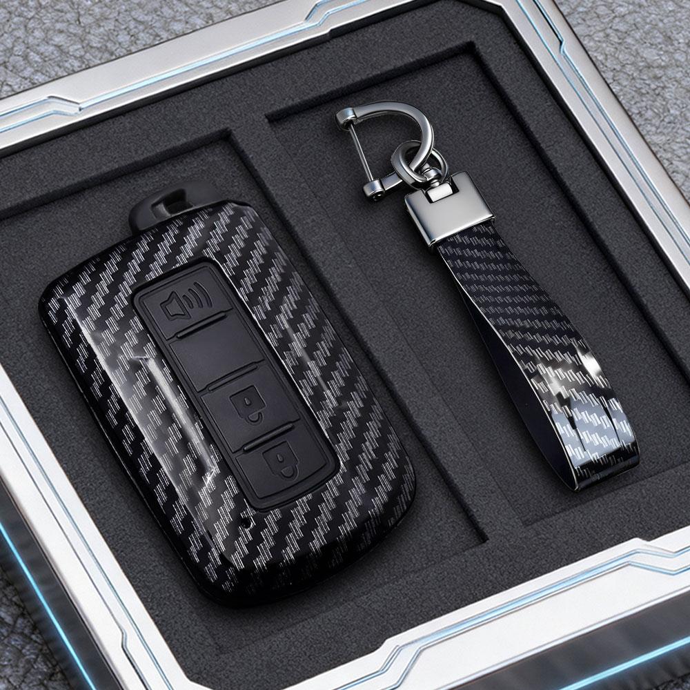 Abs Carbon Auto Key Fob Cover Case Fit For Toyota Corolla Camry Rav4 Highlander Auris Chr Avalon Land Cruiser Auto Accessories