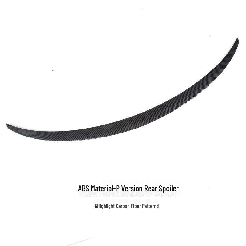 Tesla Model 3/Y No-Drill Carbon Fiber Rear Spoiler - High-Performance P Style