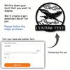 Metal Wall Art Heron Bird Flying, Personalized Name Sign, Modern Home Decor, Universal Style