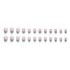 Fresh Simple Style Pearl Heart French Student Removable Nail Art Tips