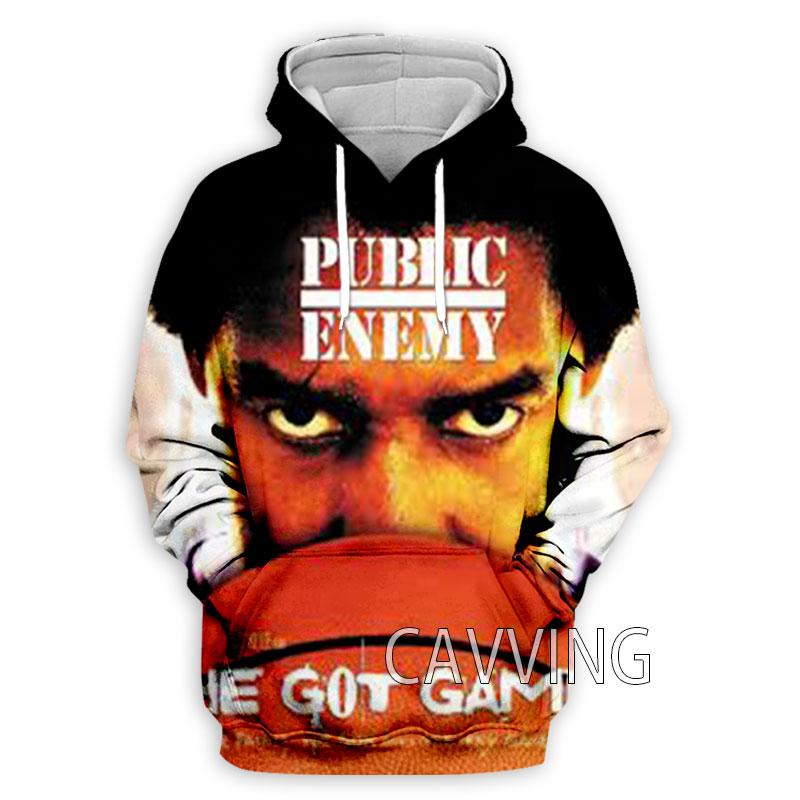 New Fashion Women/Men's 3D Print Public Enemy Hoodies Hooded Sweatshirts Harajuku Hoodie Sweatshirts Tops Clothing