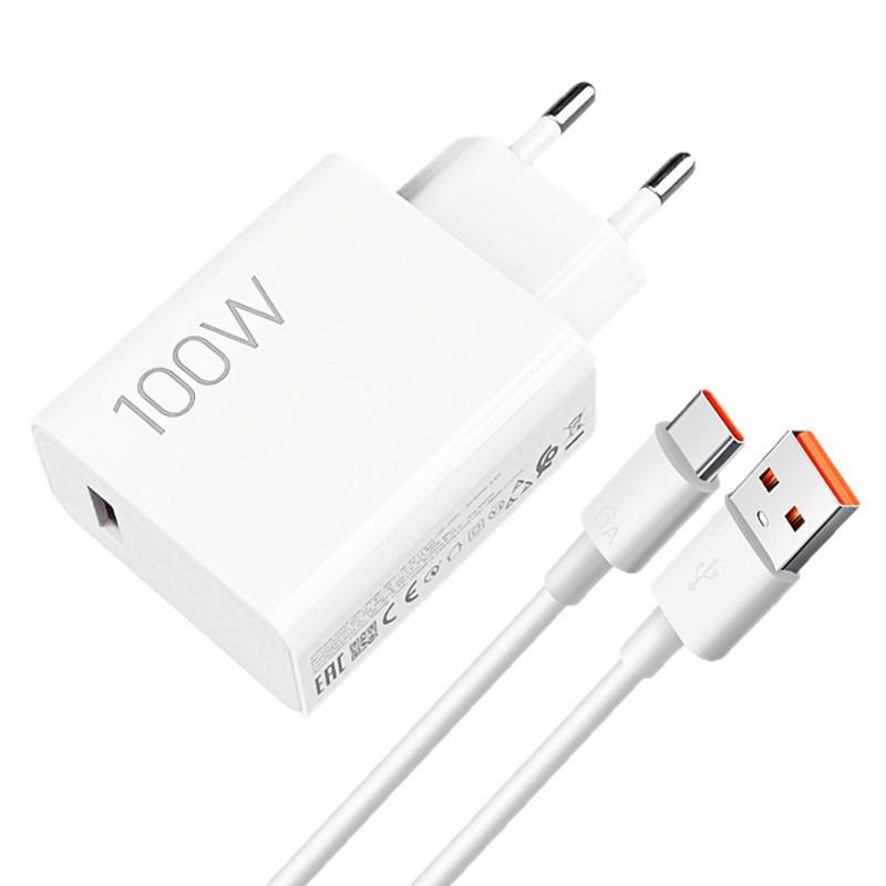 EU Standard 100W USB Fast Charger for Xiaomi 17ProMax & Redmi K90