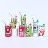 1pc Christmas Series Straw Cup Cartoon Printing Double Layer 304 Stainless Steel Insulation Cup Shatterproof Large Capacity Cup