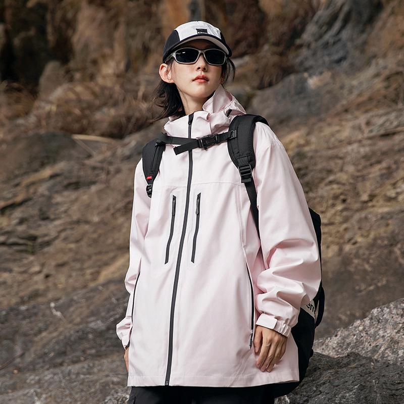 Unisex Outdoor Heat-Sealed Windbreaker: Mountain-Style Camping, Leisure & Hiking Gear for Autumn/Winter