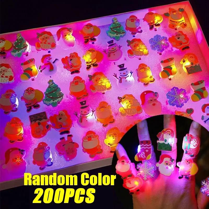 Halloween Light Up Glowing Rings 50PCS Halloween Party Favors LED Rings Flashing Glowing Finger Rings Fun Toys for Kids Adults
