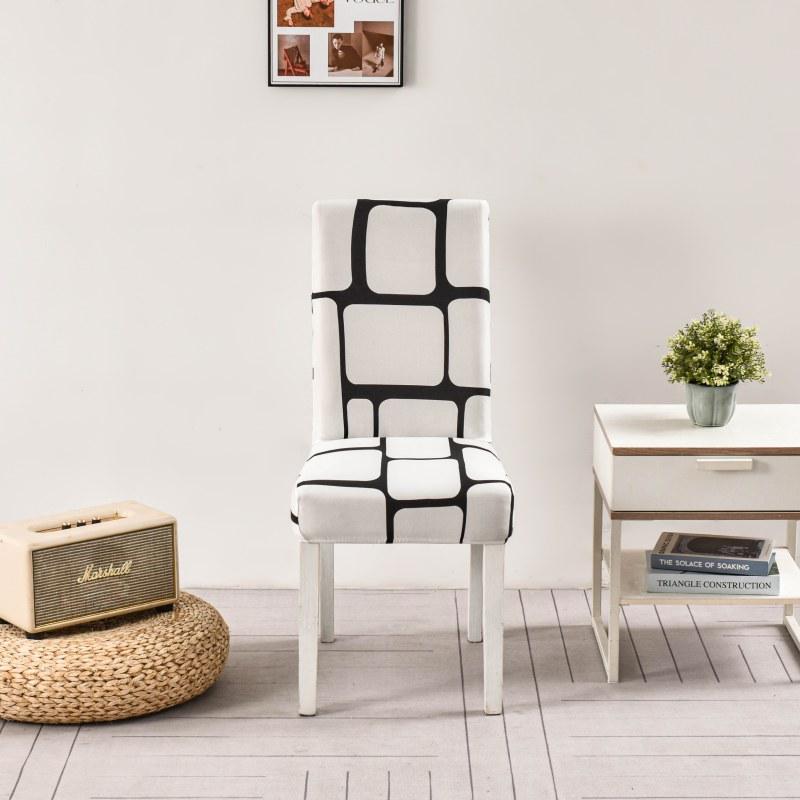 Print Dining Chair Cover 1/2/4/6Pcs Elastic Chair Slipcover Case Stretch Chair Covers For Wedding El Banquet
