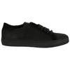 Off-White Calfskin Round Toe Flat Low-Top Sneakers Men sneakers Black OMIA009F161760191000