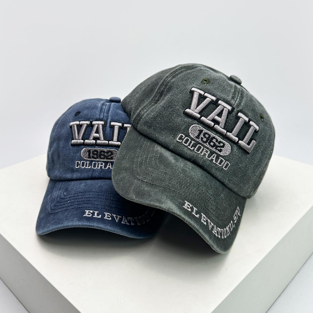 Baseball Letterings Alphabet Vall Stitched Stitching Embroidered Vintage American Women  Men For Neutral Gender Fresh Caps Peaked Hats Street