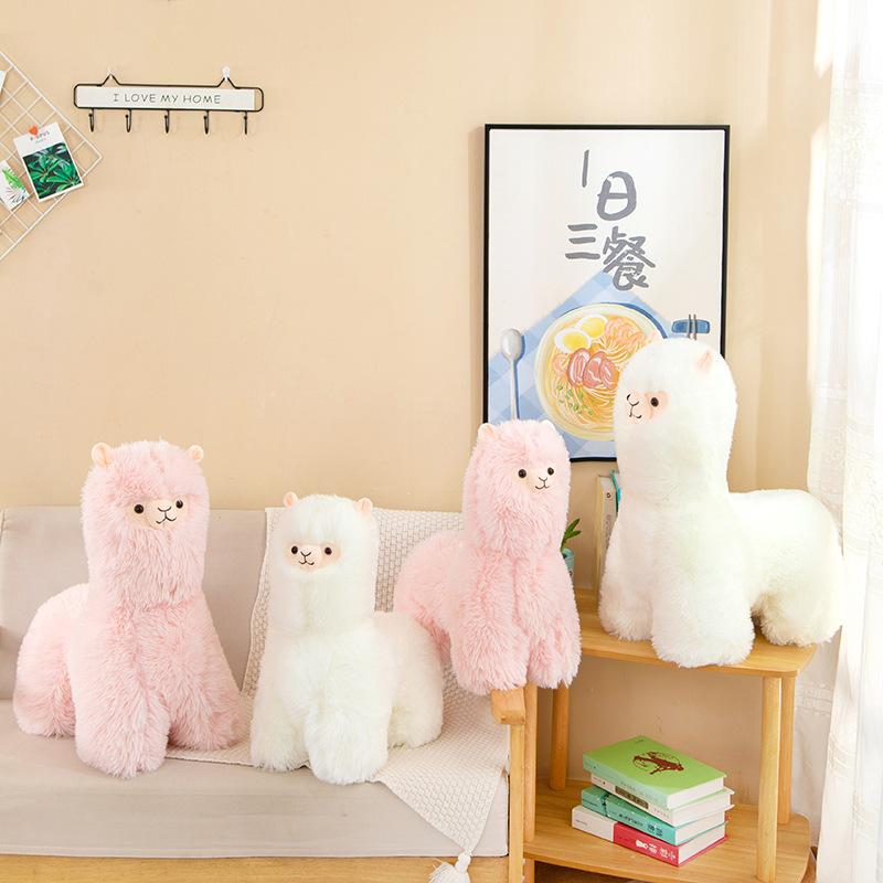 New Doll Super Cute Fried Alpaca Doll Toy Plush Long Hair Cartoon Doll