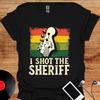 I Shot the Sheriff T-Shirt | Retro Striped Music Tee | Bass Guitar | Reggae