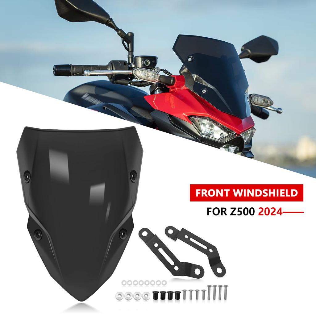 For Z500 SE Z 500 2024 2025 Motorcycle Front Heightening Windshield Windscreen Baffle Wind Deflectors Fairing Deflector Spoiler