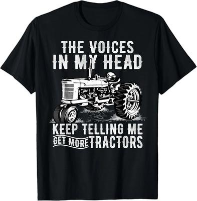 Mehr Traktoren Lustige Zitate Traktoren Fahrer Landwirt Geschenke Geschenk Unisex T-Shirt