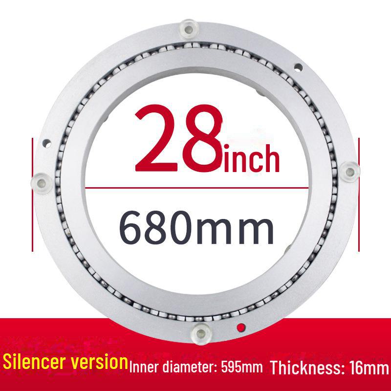 Aluminum Alloy Rotating Glass Turntable Dining Table Stand